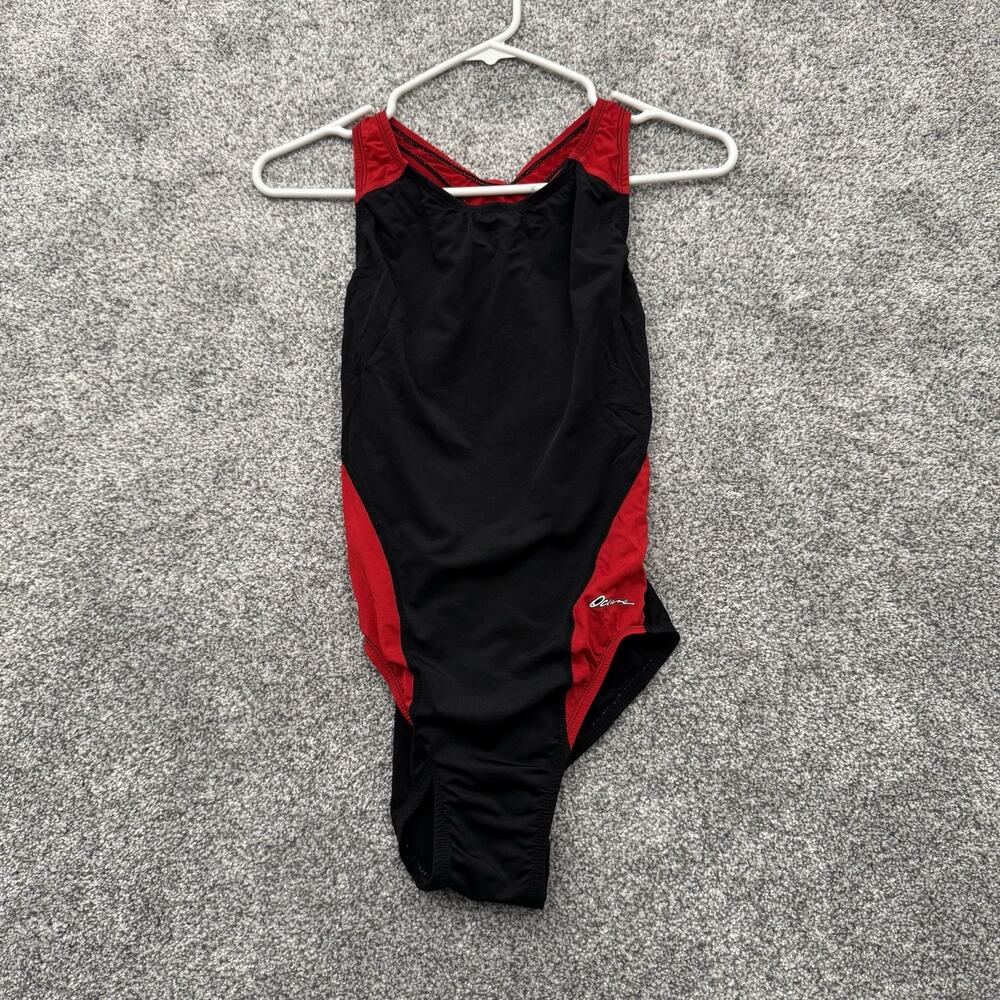 Dolfin One Piece Womens Size 36 Athletic Swimsuit Preppy Swimwear Retro Sporty